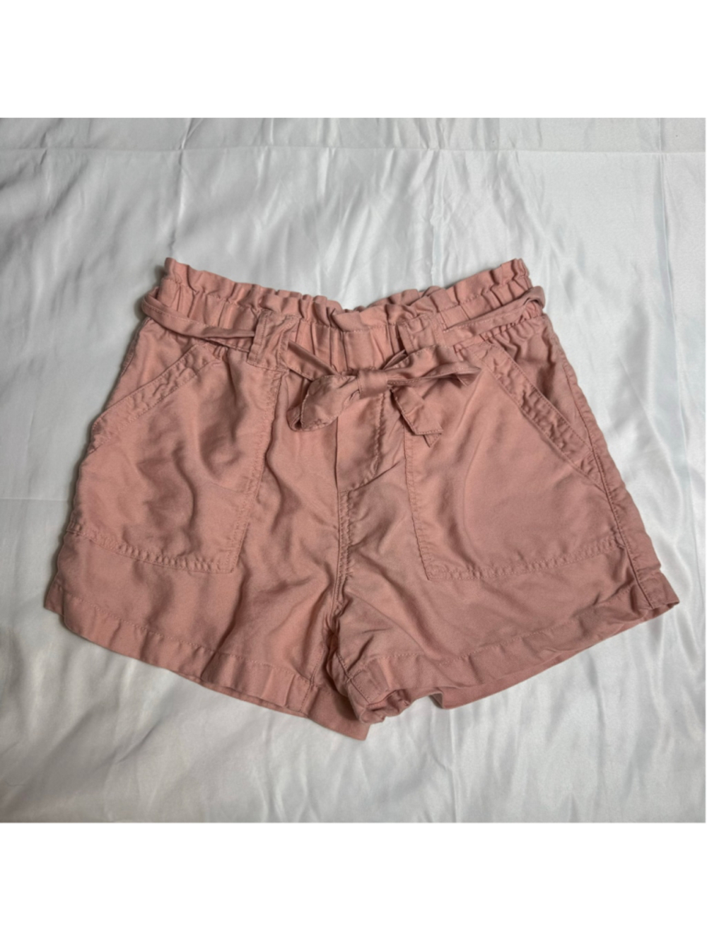 Women's Time and Tru High Waist Shorts Pink Size S